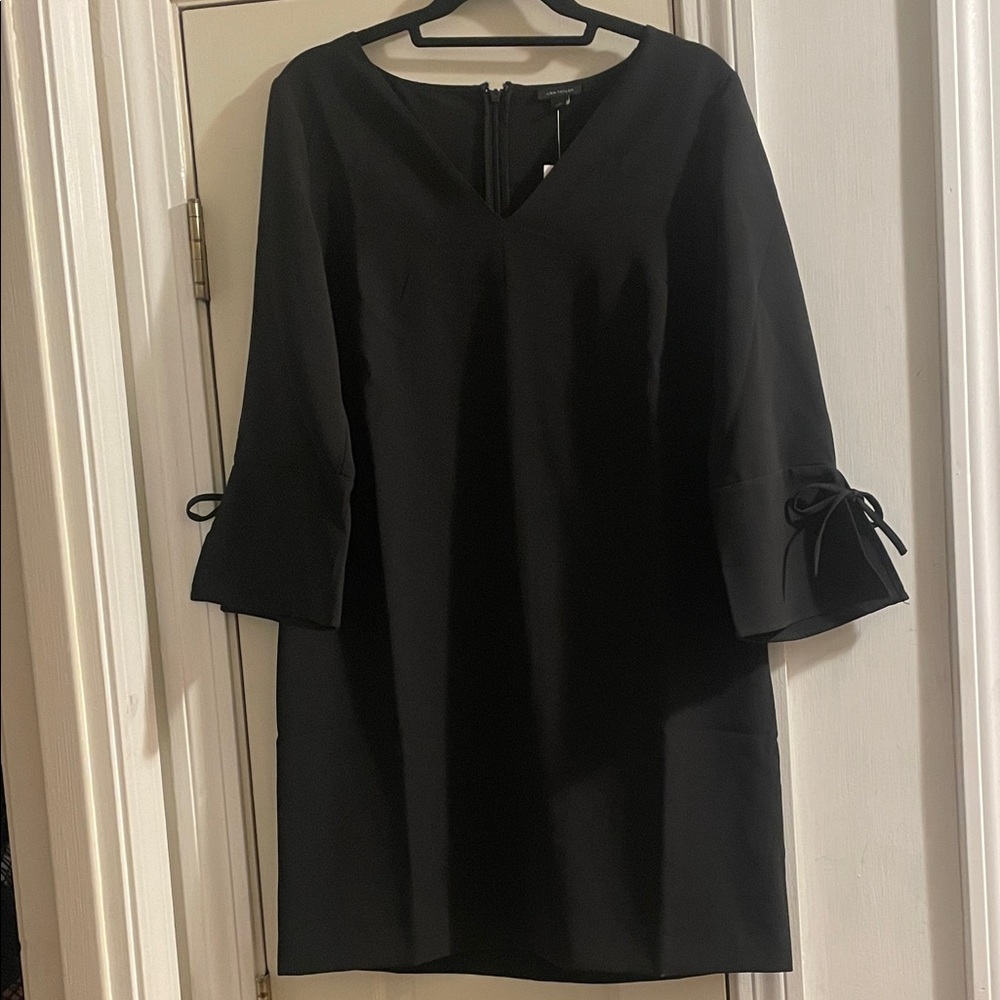 Black  cocktail Dress with Bow Accents